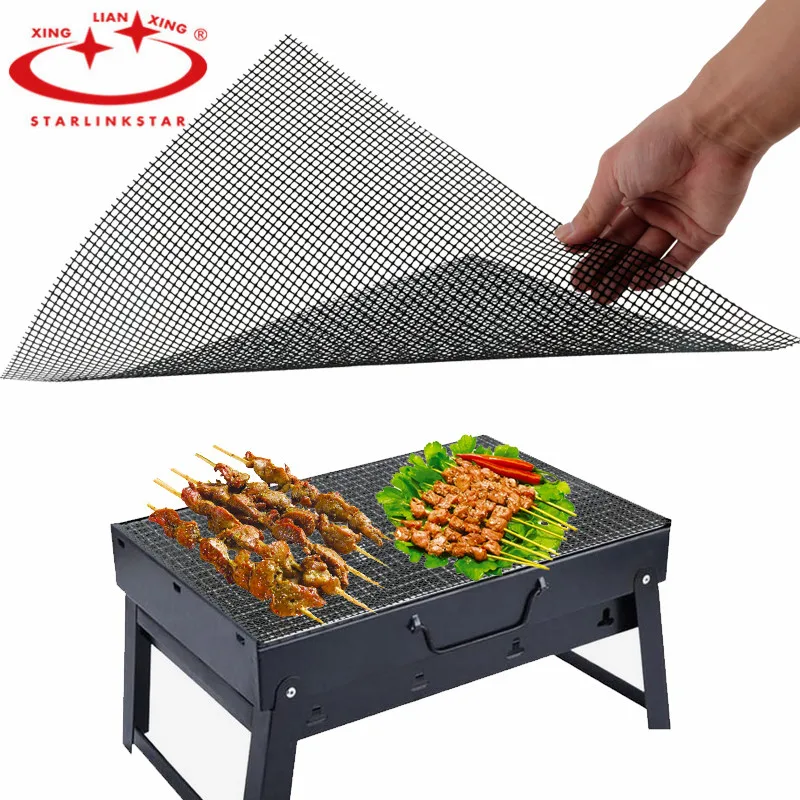 1 Pcs Non stick Teflon Mesh Sheet Barbecue Mat Cooking Mat Grill Heat Resistant Cooking Sheets