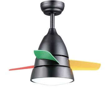 

colorful LED ceiling fan light 24W 3 blades 26" 36" ceiling fan lamp remote control speed for kids room/children's room/kitchen