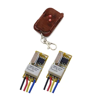 

New DC3.5V-12V Mini Button Wireless Switch Circuit Remote Control Switch Small RF Controller Momentary Toggle NC NO COM