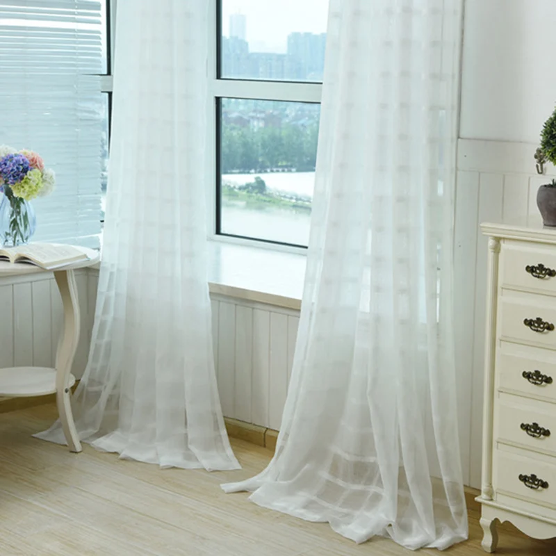 Wit Tulle Gordijnen Doorschijnend Gordijn Woonkamer Keuken Gordijnen ... Wit Tulle Gordijnen Doorschijnend Gordijn Woonkamer Keuken Gordijnen ...