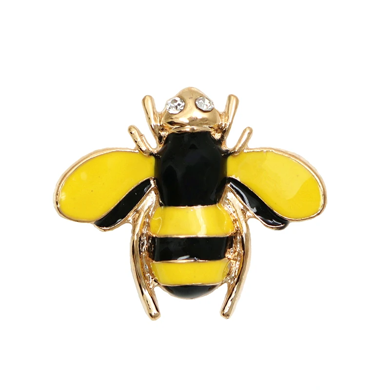 Oneckoha Enameled Yellow Bee Brooches Zinc Alloy Animal Pin Women's ...