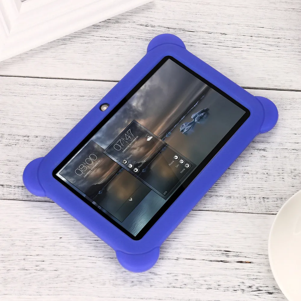 

NEW Fashion Shockproof Drop Resistance Soft Silicone Gel Protective Back Case Cover For 7 Inch Android Tablet Q88#T2