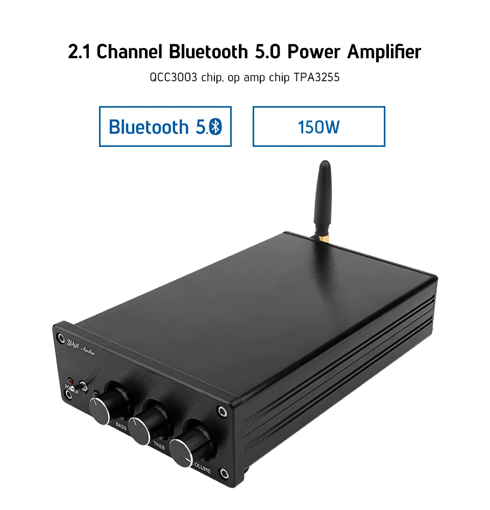TPA3255 Bluetooth 5,0 сабвуфер Hi-Fi высокой мощности Цифровой усилитель класса D 2,1 канал 150 Вт * 2 + 325 Вт усилитель для домашнего звукового театра
