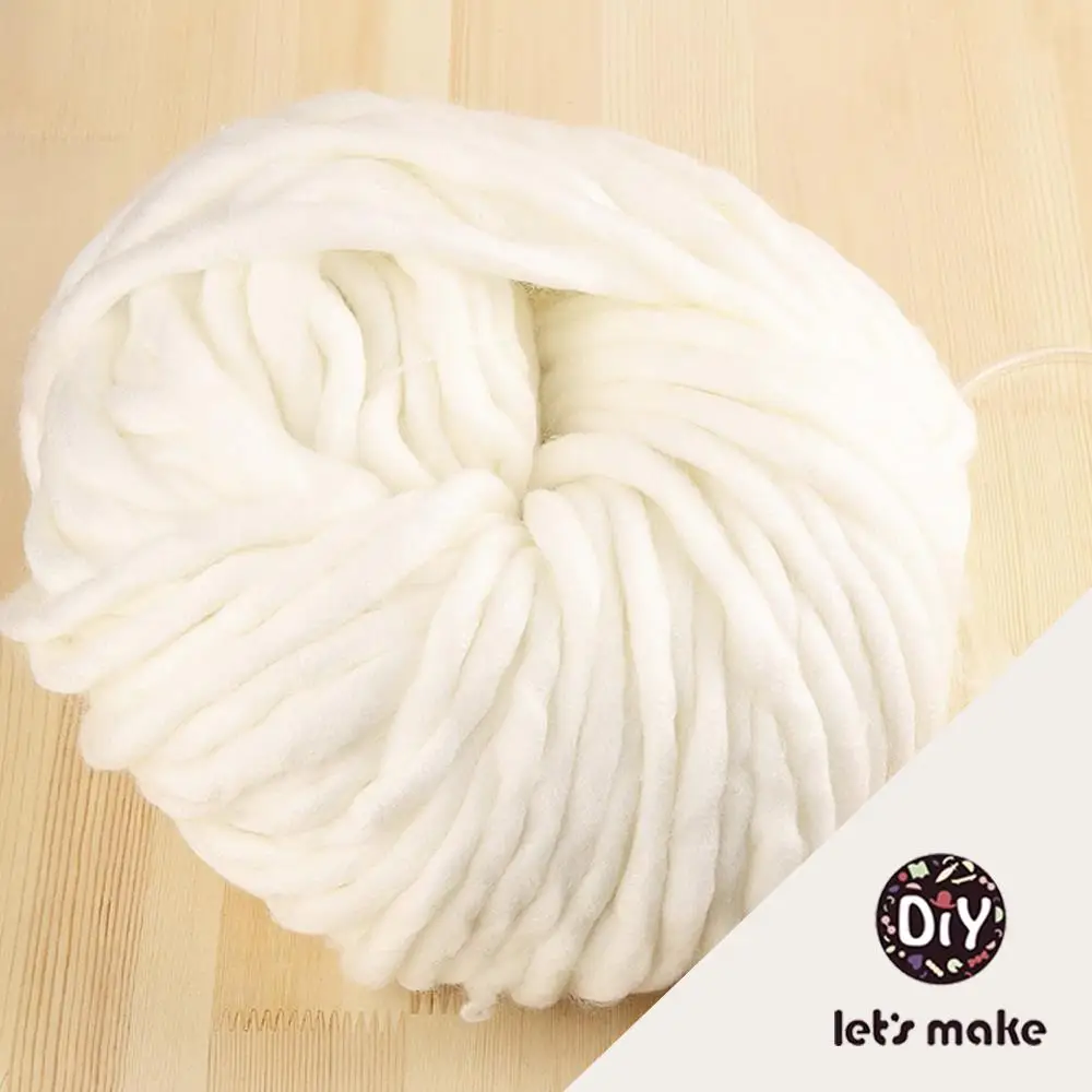 500g 1lot 2pcs Super Thickness Natural Chunky Yarn Felt Roving Yarn for Spinning Hand Knitting Spin