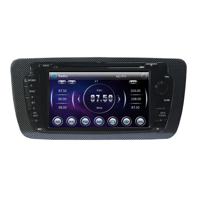 Top Car DVD GPS Navigation Player for SEAT IBIZA 2009 2010 2011 2012 2013 with Radio Bluetooth Can Bus steering wheel control RDS 16