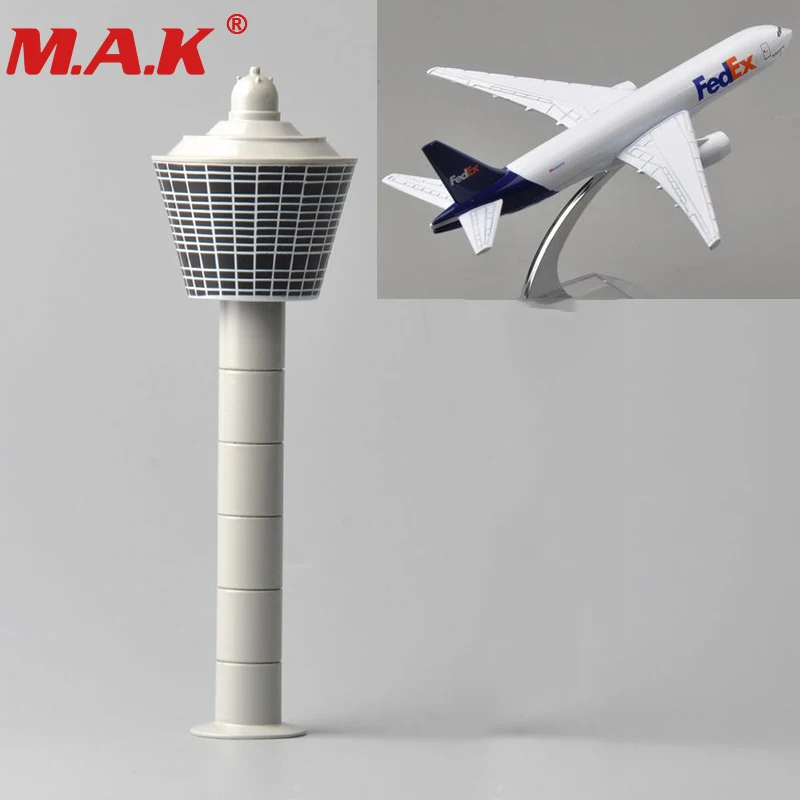 

1:400 scale white diecast airport tower set scenix series model toy Aerodrome control tower for airplane scene toy collections