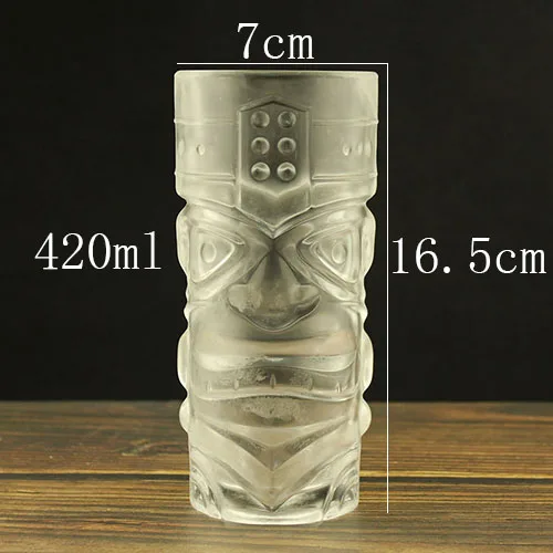 Толстые стеклянные чашки Tiki персонализированные коктейльные чашки Tiki чашки гримаса для Хэллоуина чашки - Цвет: see chart