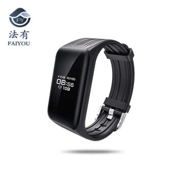 

K1 Smart Bluetooth Wreable Watch Sustained Heart Rate Bracelet Wrist Watch Silical Plastic Strap With OLED Screen Waterproof