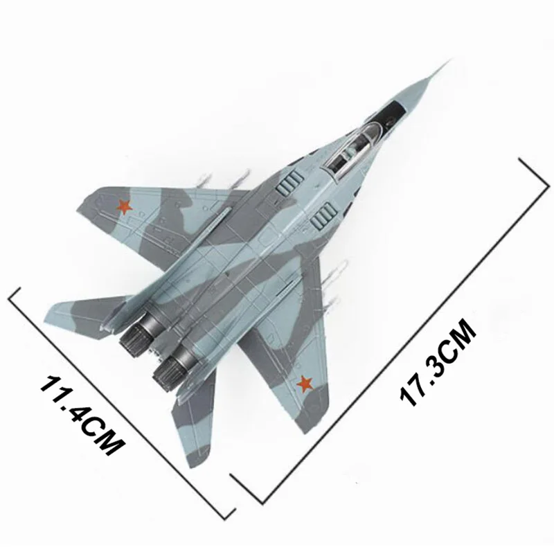 Модель 1/100 года MIG29, модели летательных аппаратов для взрослых и детей из Российской Федерации, ВВС и советских ВВС, игрушки для демонстрации