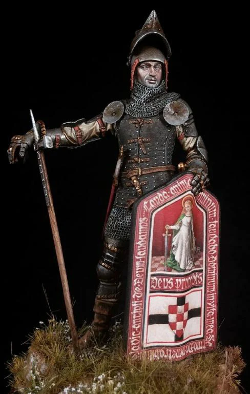 1/24 весы полимерная фигура германический Teutonic рыцарь 75 мм|Наборы для сборки