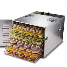 SEPTREE 10 Layers Stainless Steel Food Dehydrator for Mushroom Fruit Vegetable Dryer Machine Home Commercial Food