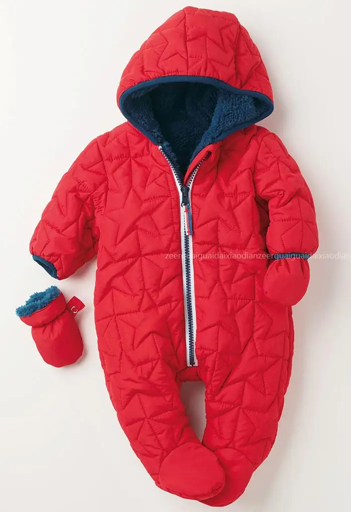 new 2015 autumn winter romper baby clothes newborn cotton rompers infant thick warm children outerwear baby
