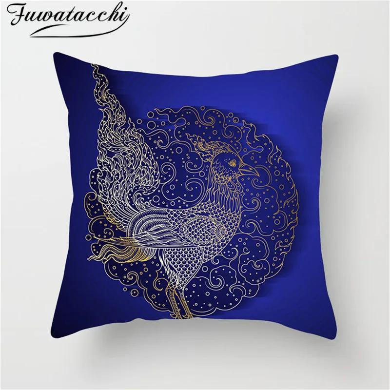 

Fuwatacchi Mandala Decorations Painting Cushion Cover Flower Geometric Pillow Cover for Home Chair Sofa Decorative Pillows Case