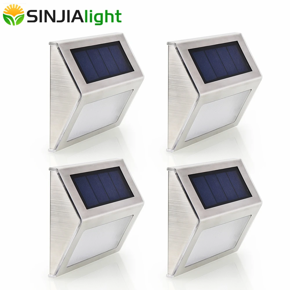 4pcs 2pcs LED Solar Lamp Waterproof IP65 Solar Lights Led Bulb Outdoor Wall Lamps Path Stairs Gutter Solar Garden Lights 4pcs 2pcs LED Solar Lamp Waterproof IP65 Solar Lights Led Bulb Outdoor Wall Lamps Path Stairs Gutter Solar Garden Lights