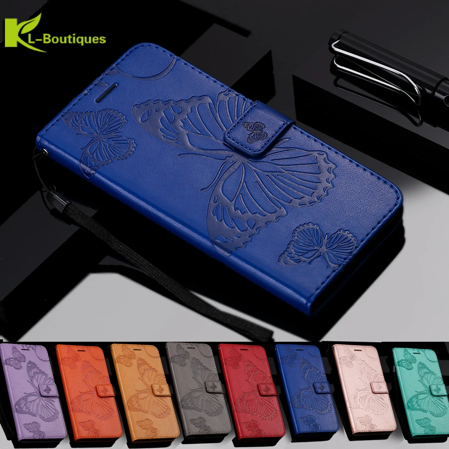 

Redmi Go Leather Case on for Funda Xiaomi Xiomi Redmi Go RedmiGo Cover Classic Style Butterfly Flip Wallet Phone Cases Women Men