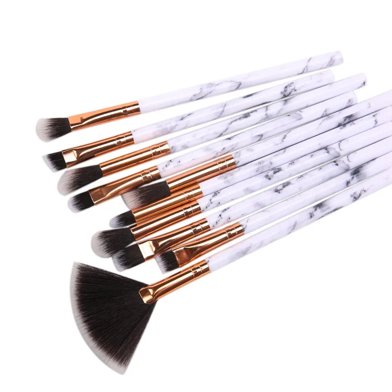 10-Pcs-Marble-Makeup-Brush-Beauty-Tool-White-handle-Black-Hair-Makeup-Brushes-Kits-Blush-Bulk (1)