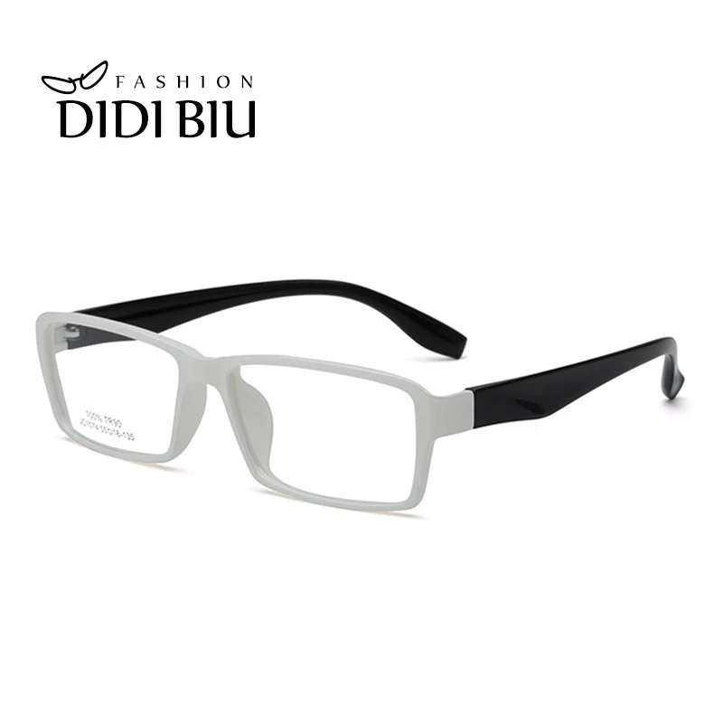 

DIDI Rectangle White Glasses Clear Spectacles TR90 Titanium Optical Eyeglass Myopia Prescription Eyewear Frame Transparent H848