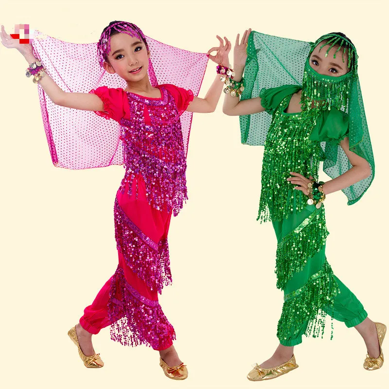 5 шт. детский костюм для танца живота|girls belly dance costume|costume bollywoodbelly costumes |