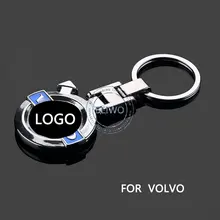 Metal Colorful Car Keychain Emblems Badge For Volvo XC90 S80 S40 XC60 S60 V40 C30 V70 Car Logo Key Rings Chains Holiday Gifts