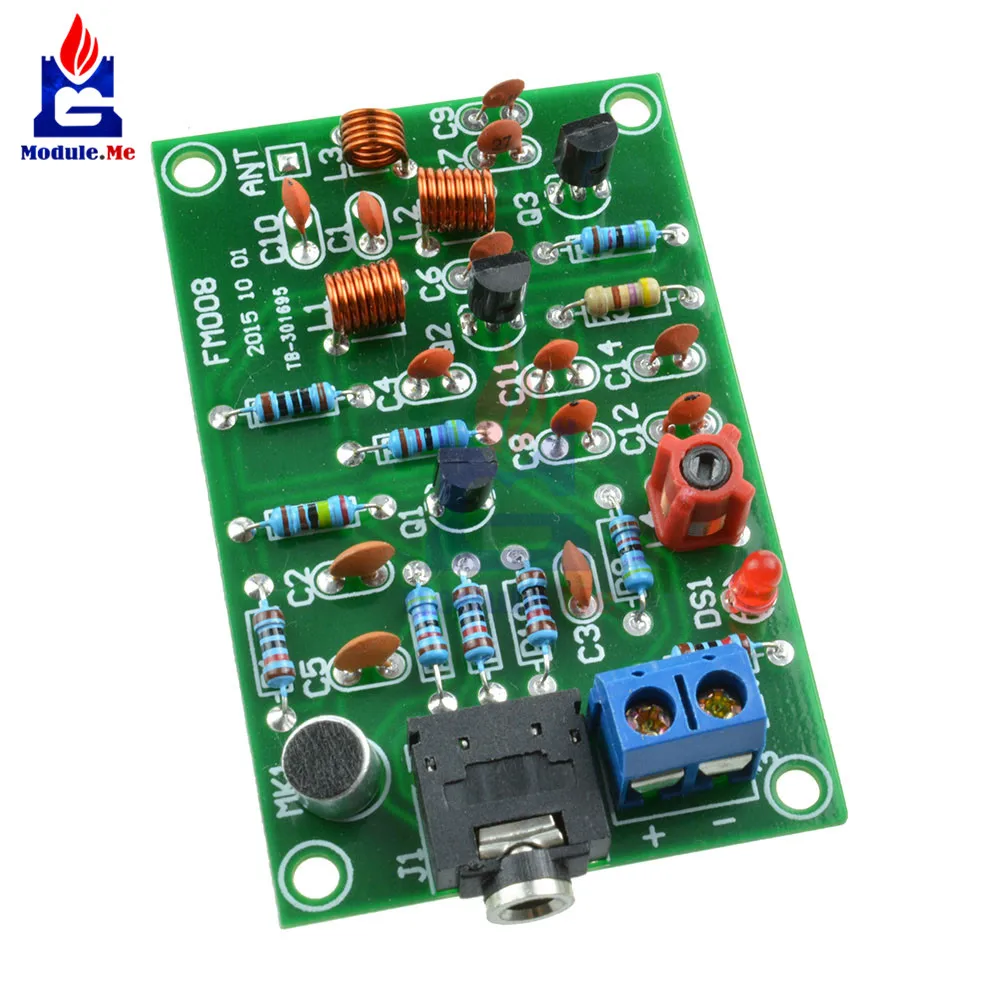 

Wireless FM Module FM Radio Transmitter Repeater MP3 Module Board Audio Wireless Transmitter Module MIC Microphone