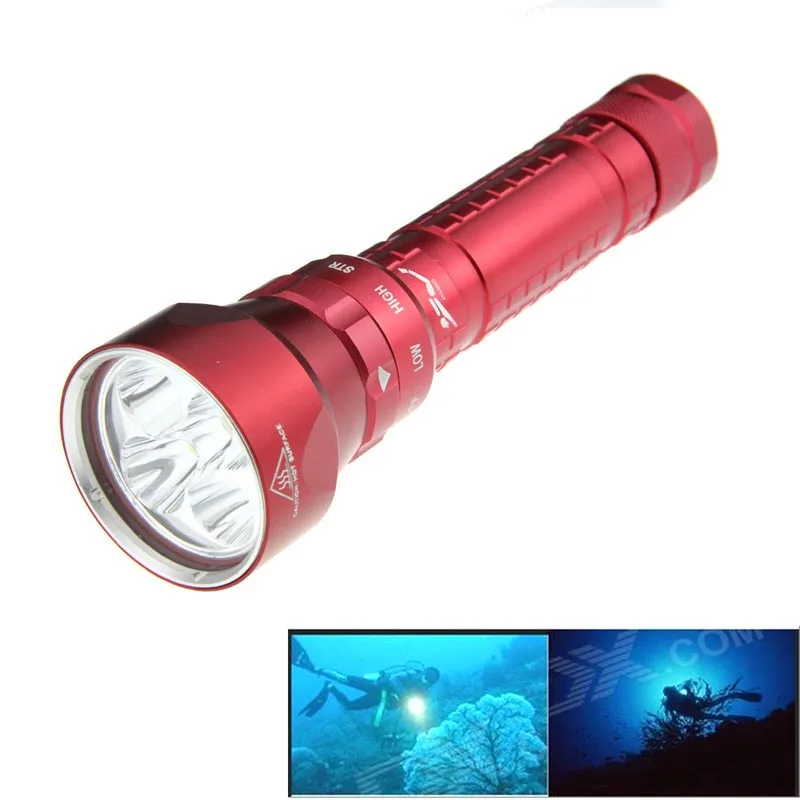 Ultrafire Dive Light Flashlight XM-LT6 7800LM 3-Mode LED Torch Luz Lantern Hunting LED Cavity Tactical Switch 18650 Flashlight Ultrafire Dive Light Flashlight XM-LT6 7800LM 3-Mode LED Torch Luz Lantern Hunting LED Cavity Tactical Switch 18650 Flashlight