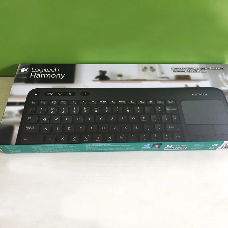 Logitech Harmony K400R USB Беспроводной сенсорная клавиатура K400 Pro Plus Мути-медиа-Win8
