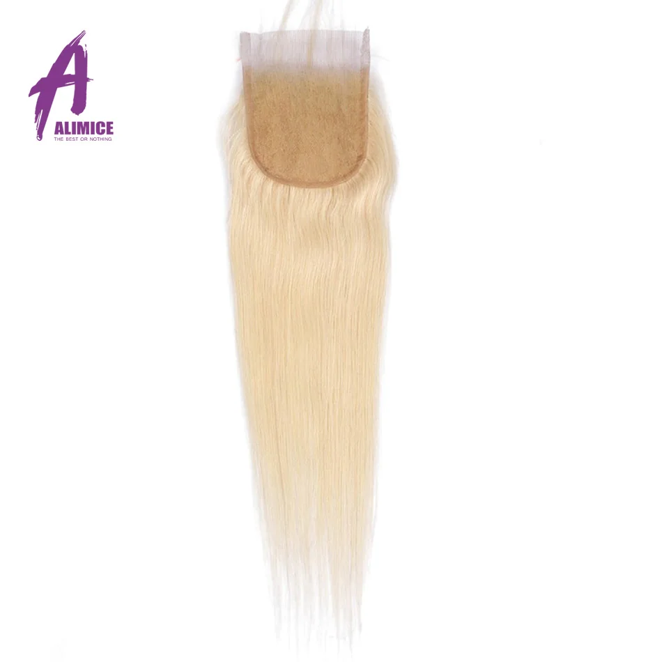 613 Blonde Bundles With Closure Brazilian Straight Hair Bundles With Closure Remy Human Hair Weave Extenstions 10-26 Inch Bundle (5)