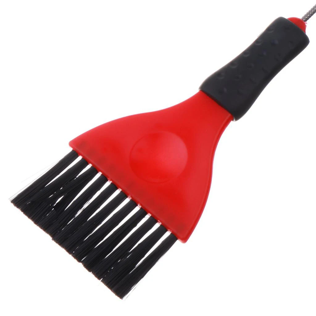 1 Piece Hair Tint Brush with Metal Pin Tail, Red & Black, Long Handle, Professional Hair Dye Applicator Brushes