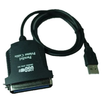 

Hot Sale USB printer parallel port 36pin male conversion cable Black