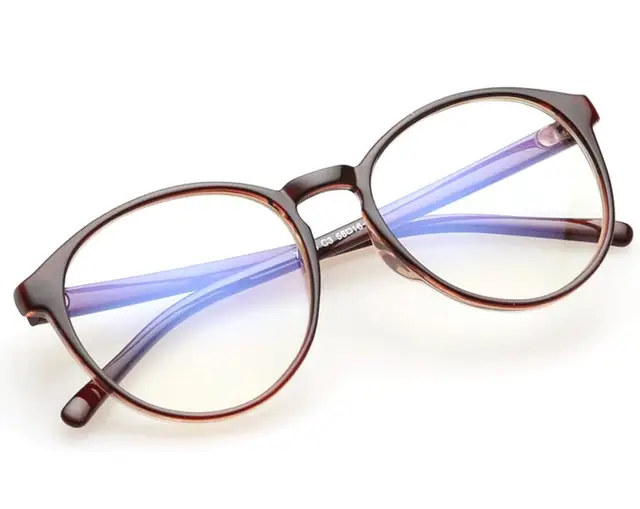 Unisex Vintage Square Round Glasses with Clear Lens Women Men Plain