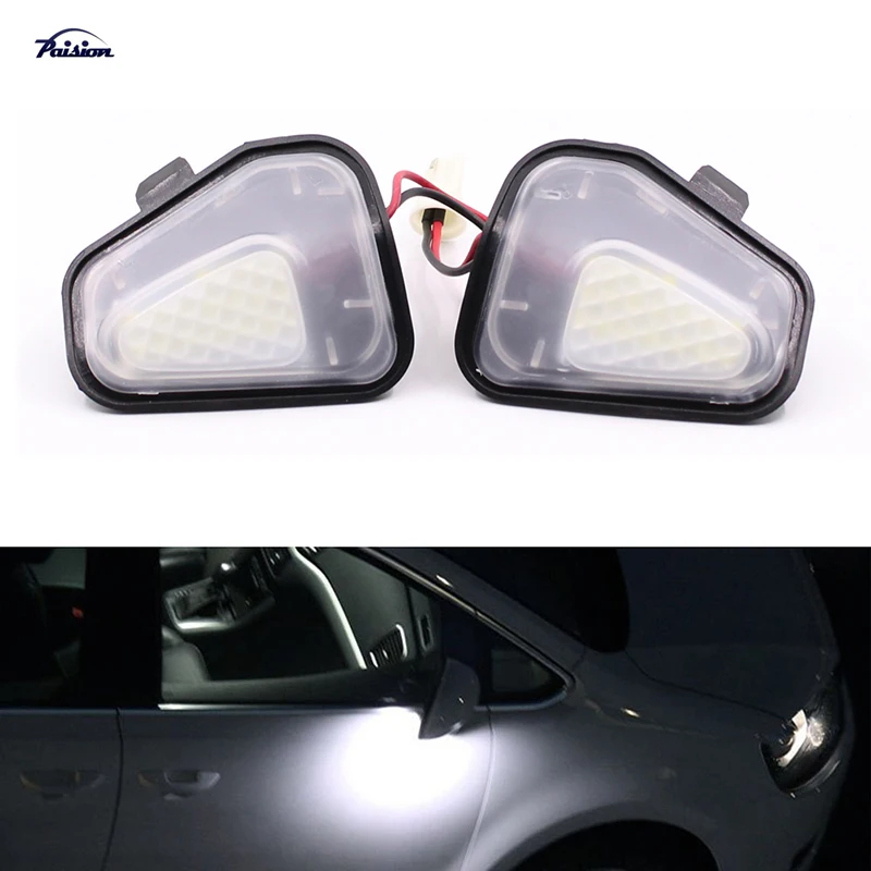 

2Pcs LED Side Under Mirror Puddle Light Lamp For Vw Volkswagen CC 12-14 EOS Passat B7