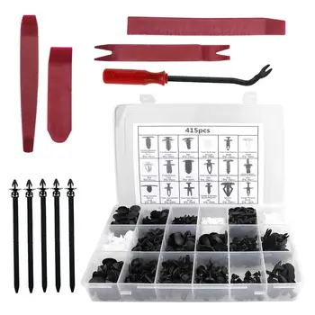 

425Pcs/Set Auto Car Vehicle Body Plastic Push Pin Rivet Fasteners Trim Clip Car Repair Assortment Kit Screws Panel Fastener