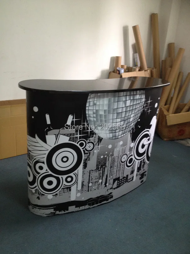 

Promotion Table Display,Pop Up Promotion Table,Display Stand Podium FREE Print & Ship