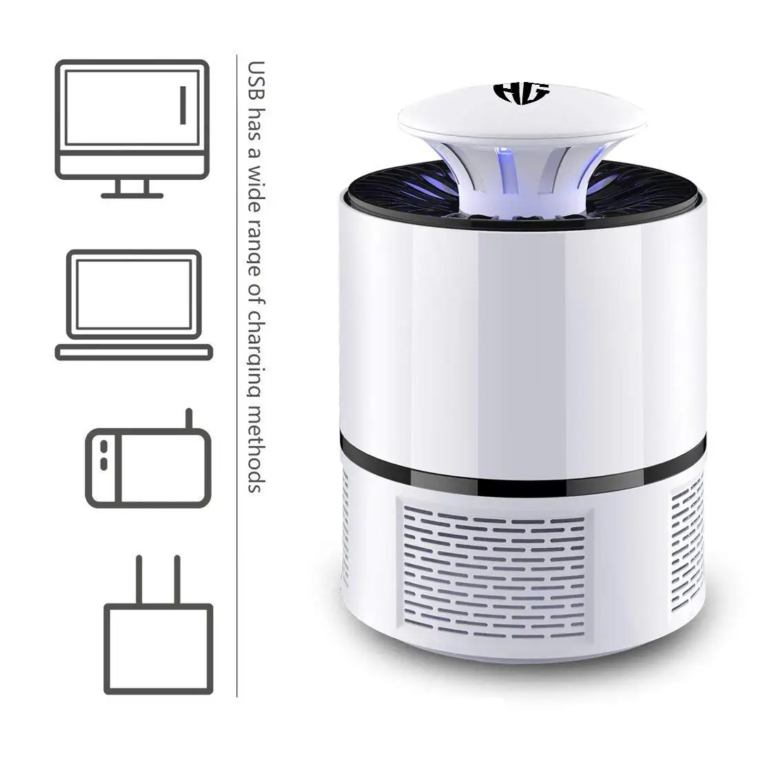 

USB Electronics Mosquito Killer Trap Moth Fly Wasp LED Night Light Lamp Bug Insect Lights Killing Pest Zapper Repeller