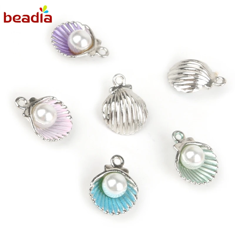 

New Style Shell Charms for Jewelry Making Metal Zinc Alloy Necklace Bracelet Earrings for DIY Craft Jewelry Findings Crafts