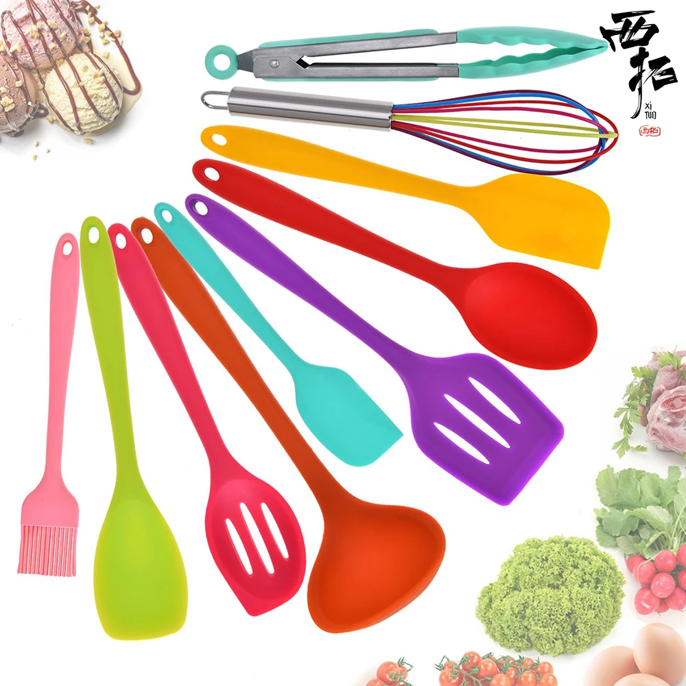 Buy Silicone kitchenware set 10 cooking utensils set