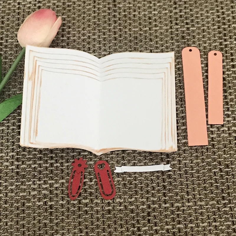 

New Book NoteBook Metal Cutting Dies for Scrapbooking DIY Album Embossing Folder Paper Cards Maker Template Stencils Crafts Dies