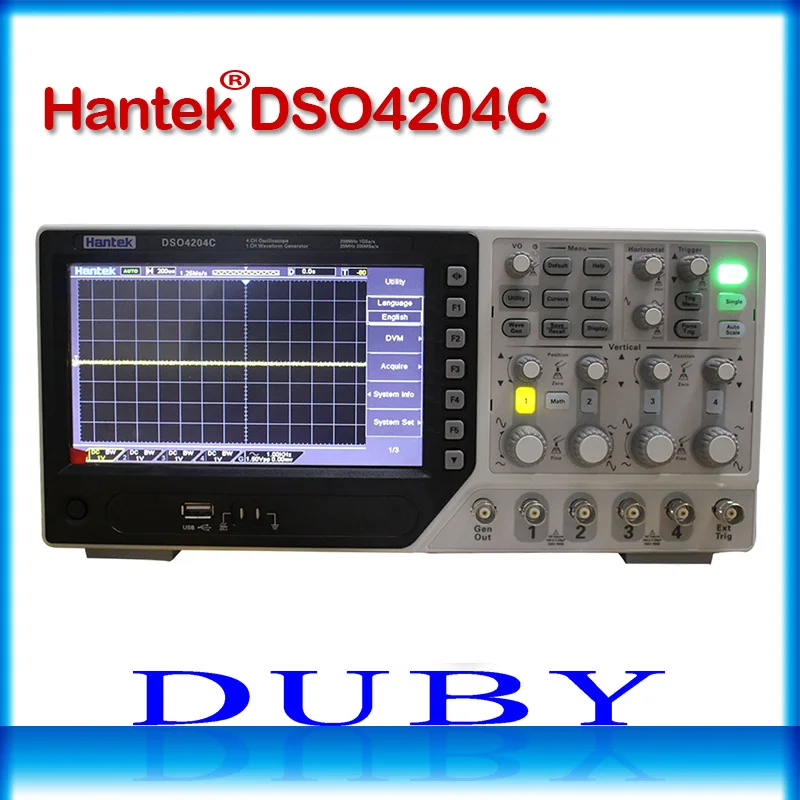 Hantek DSO4084C DSO4104C DSO4204C DSO4254C Цифровой Осциллограф портативный 80-250 МГц 4 канала 1GSa/s длина записи 64 к USB