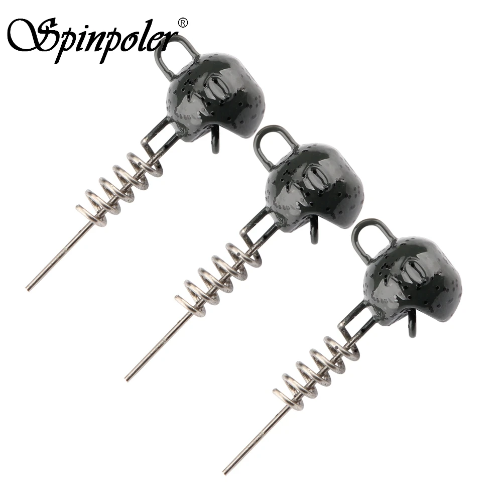 

Spinpoler 7g/10g/15g/20g/25g/30g/50g Lead Head Jig Screws Design Lead Weights Fishing Sinkers Carp Fishing Accessories