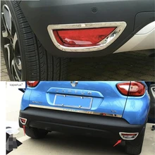 Lapetus ABS! Accessori Per Renault Captur 2014 2015 2016 Paraurti Posteriore di Coda Lampada Della Nebbia Luci Kit di Stampaggio Copertura Trim 2 pz/set