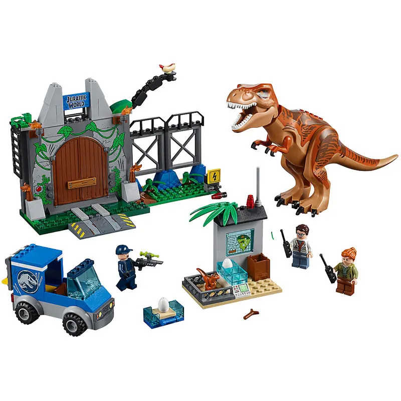 Bela мир Юрского периода Динозавр T. rex Breakout строительный комплект совместимые Legoings