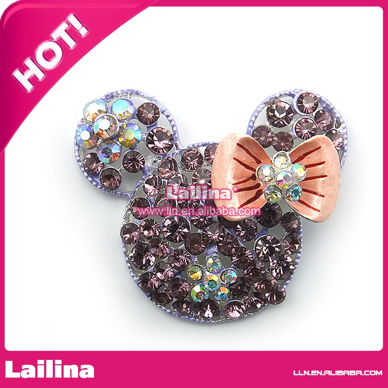 

Minnie Mouse Top quality rhinestone chunky pendants & charm /minie mouse pendants