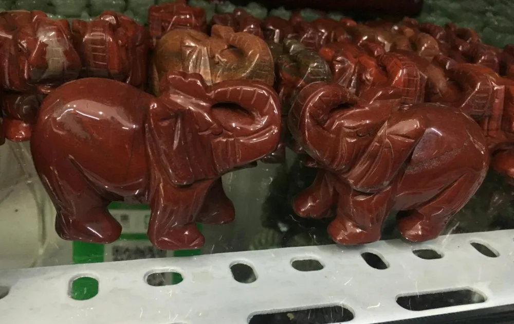 

free shipping 1 pair " Chinese Ancient Handwork Carved Brown Stone Jade Elephant Statue Sculpture