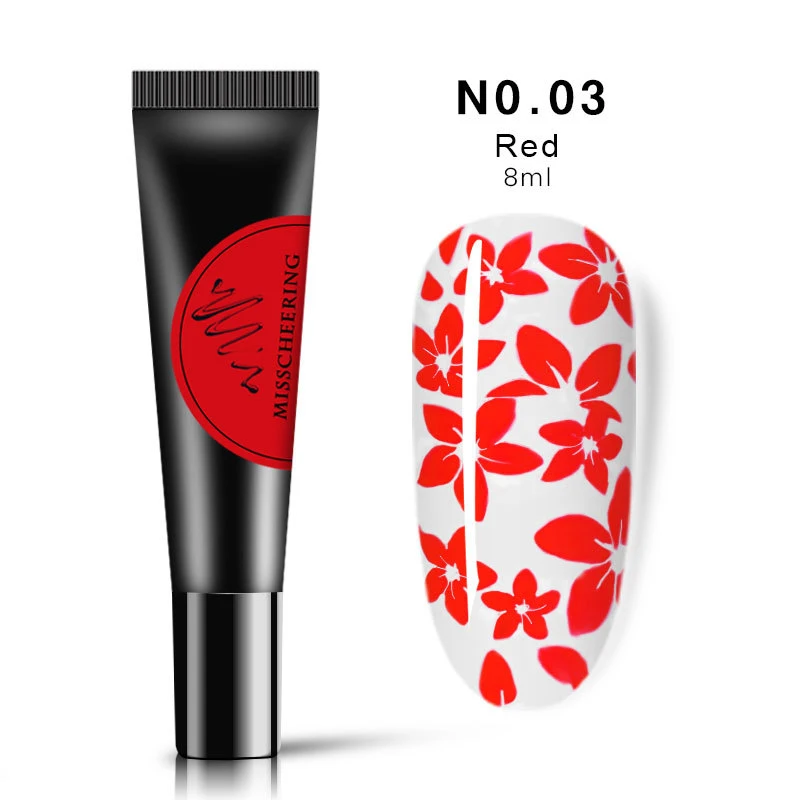 Painted Nail Printing Glue Rubber Hose Printing Nail Art Template Professional Nail Shop Painted Glue Dropshipping TSLM1 - Color: 03