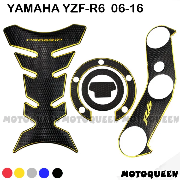 3D Мотоцикл Танк Pad пластина Вилка протектор наклейки для Yamaha YZF R6 YZF600 06 07 08 09 10 11 12 13