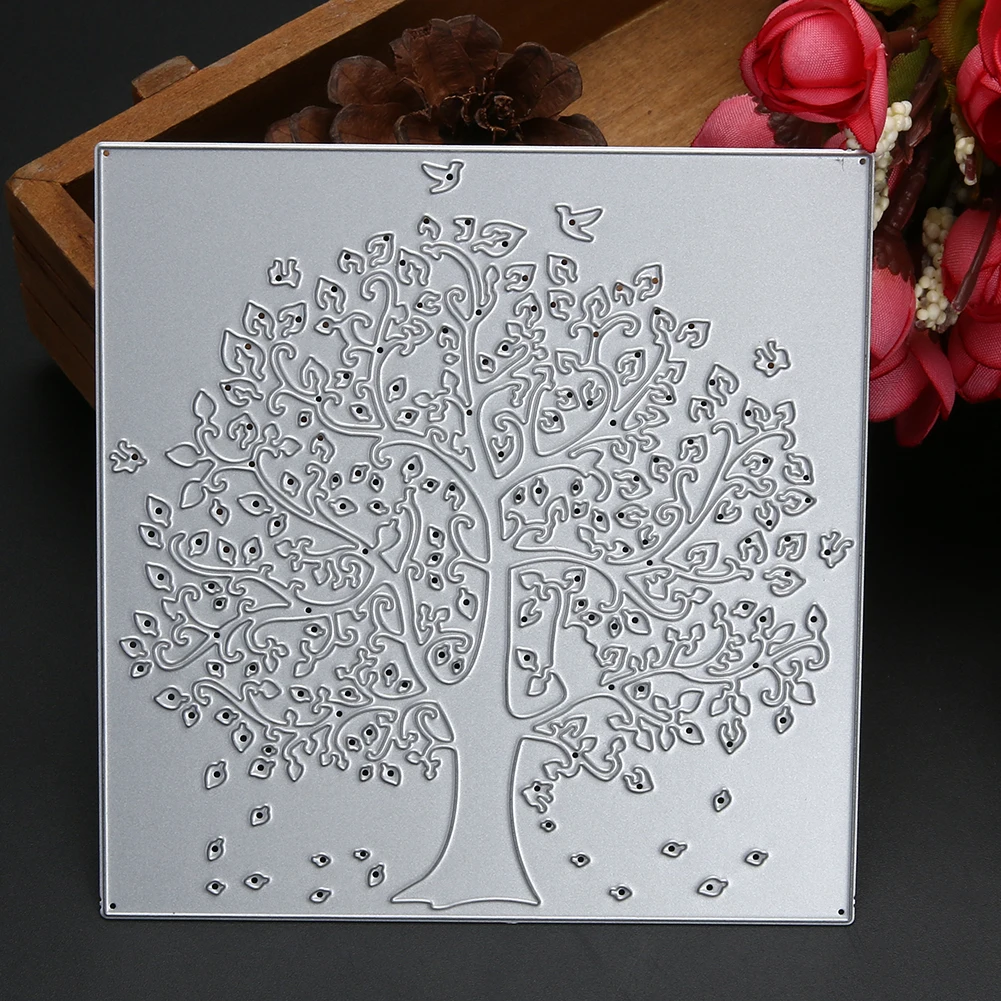 

DIY Metal Cutting Dies for Scrapbooking Card Album Paper Family Tree Craft Home Decoration Embossing Stencil Template Cutter