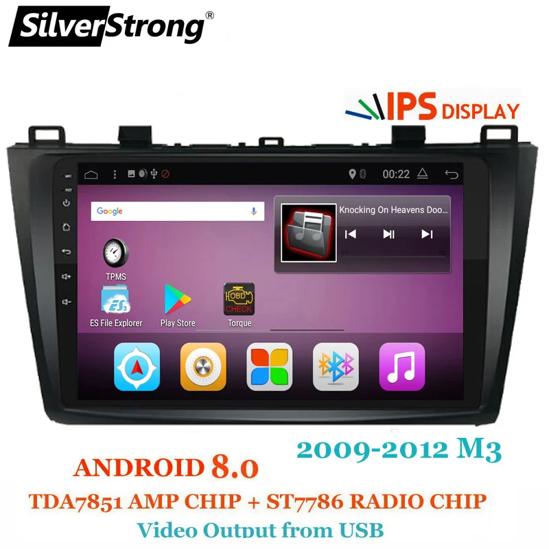 Sale SilverStrong Android8.0 9inch Car DVD for Mazda 3 Axela ips Radio Car Android 8.0 with Navigation Stereo Audio(no DVD) 4