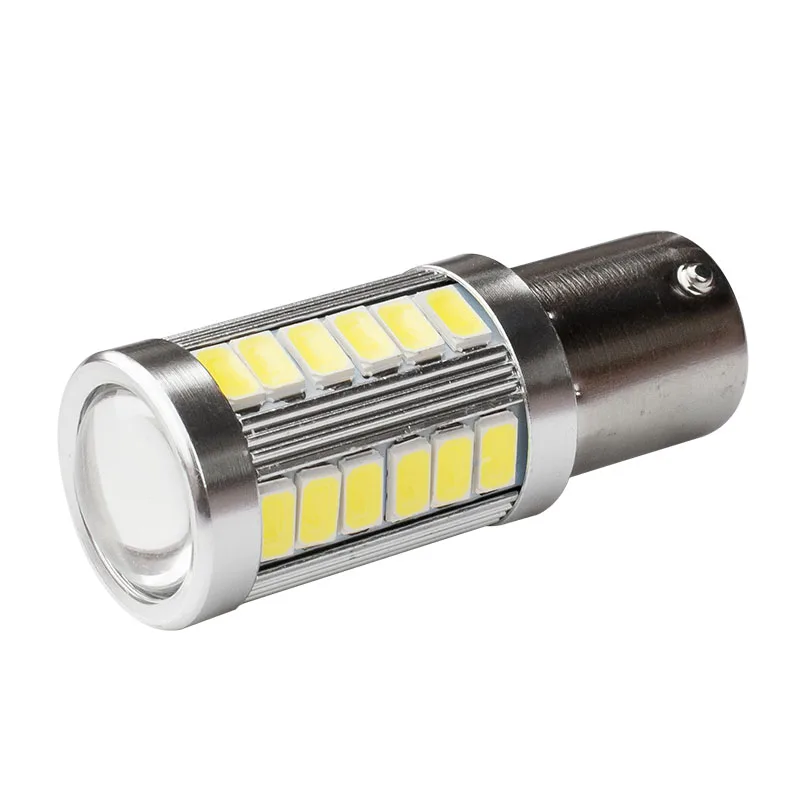 1PCS 1156 P21W BA15S 33 SMD 5630 5730 LED Car Backup Reserve Lamp Auto Brake Bulb 33SMD Daytime Running Light White Red Yellow