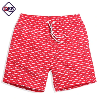 

QIKERBONG Men Beach Shorts Board Trunks Shorts Casual Quick Drying Male Swimsuits Bermuda Casual Active shorts