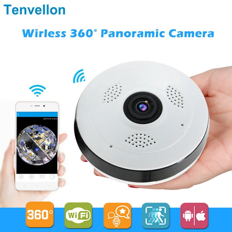 360 Degree Wi fi IP Camera FishEye HD 